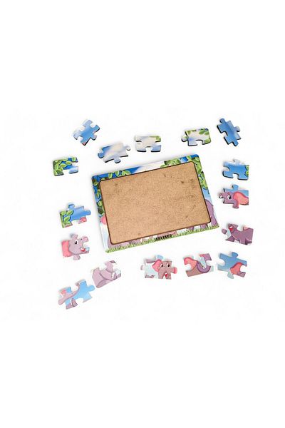 Fizello Filler 16 Piece Educational and Informative Wooden Kids Puzzle Montessori & Jigsaw Puzzle Baby Kids Toy