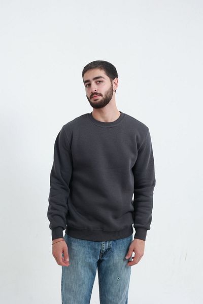 TKT 3 Thread Men's Crew Neck Sweat Puff Soft Fabric