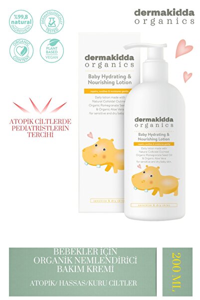 Dermakidda Organics Organik Nemlendirici Ve Besleyici Losyon 200 ml