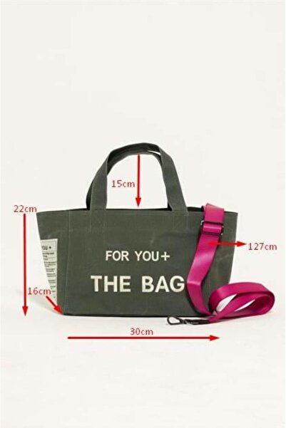 For You Bag Canvas Medium Khaki Bag