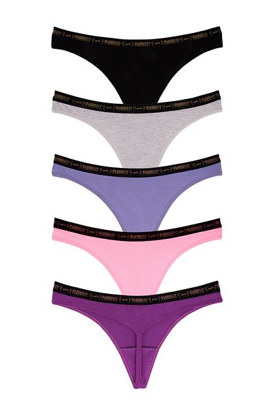 Dominant Tanga de damă din bumbac 5 pachete 29975-3
