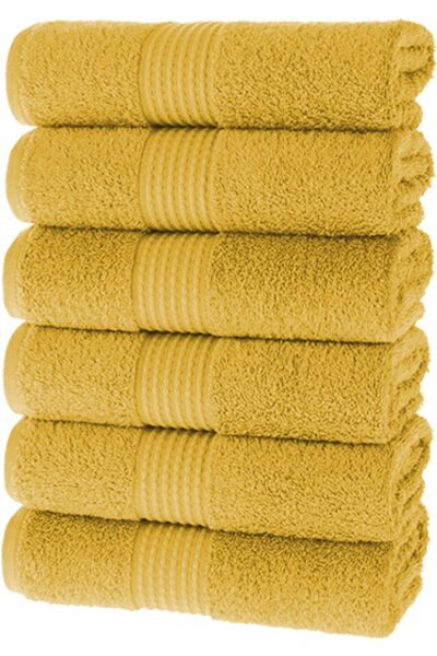 MAURAHOME Tomurcuk %100 Pamuk 6'lı 50x100 cm El Havlusu Seti