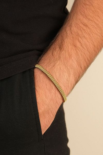 Jack Ferrero Steel / Leather - Original Men's Bracelet