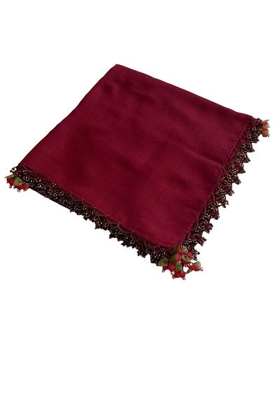 Sobe Hediyelik Hand Made Cherry Law Writing Edge Beaded Cheesen Cloth