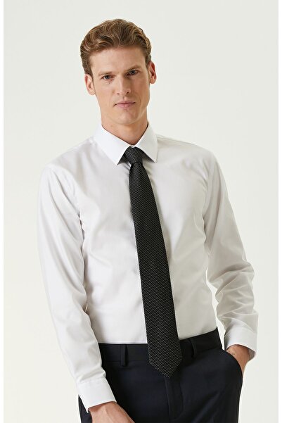 Network Beyaz Non-ıron Gömlek