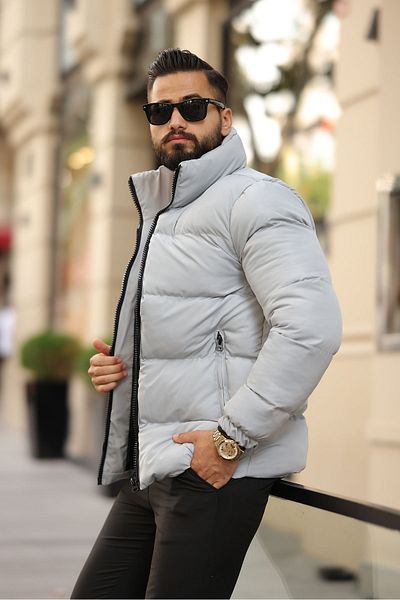 S&M CLOTHİNG Ανδρικό πουπουλένιο παλτό New Season