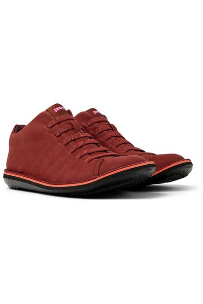 CAMPER Beetle Men's Red Nubuck Sneakers 36678-085
