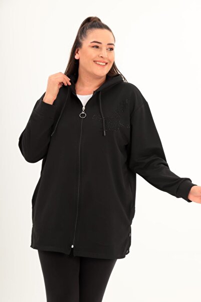 Esina Kadın İki İplik Kapşonlu Sweatshirt