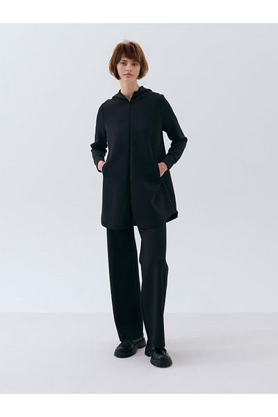 two in sis Τονίκ με κουκούλα Scuba Sweat Tunic Τσέπη Λεπτομέρεια με κουκούλα Hijab Sweat Tunic