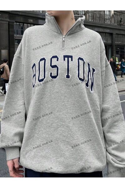 Drippy Y2K Жіночий світшот - Напівзастібка-блискавка KOD1389