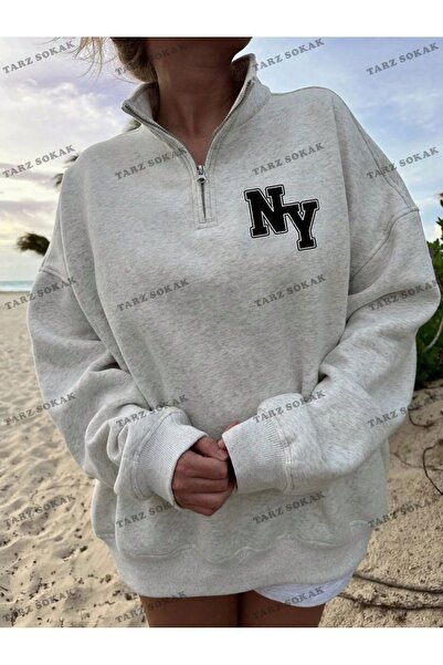 Adrift Y2K Bay dukserica - Pola rajsferšlus KOD1324