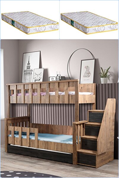 Setay Ranza, Diva Mdf Profil Ayrılabilir Ranza 2 Adet Comfort Yatak