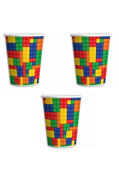 parti sürprizi Block Partisi Bardak 8 Adet