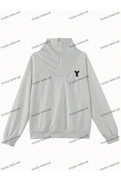 Drippy Світшот Y2K Style Bay - з напівзастібкою KOD1302