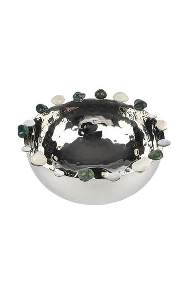 Mikasa Moor Silver Decor Bowl 33X20Cm