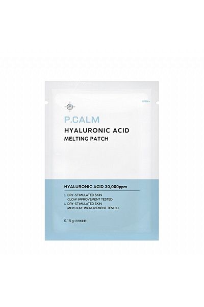 P Calm Hyaluron Acid Melting Patch - Melting Patch for Skin Containing 97% Collagen and 3% Hyaluronic Acid