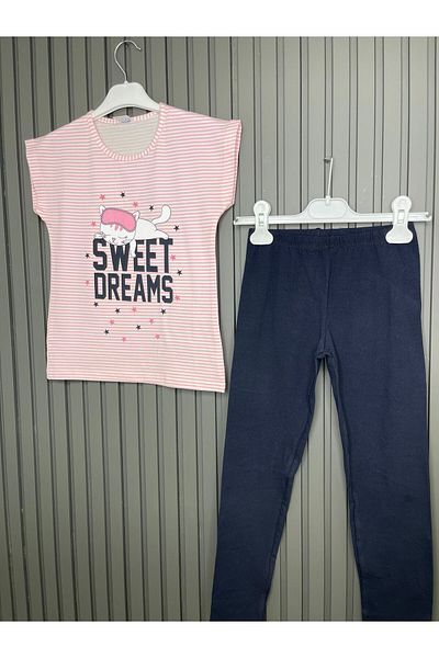 Serbend 16519 Girl's Pajamas Short Sleeve Set