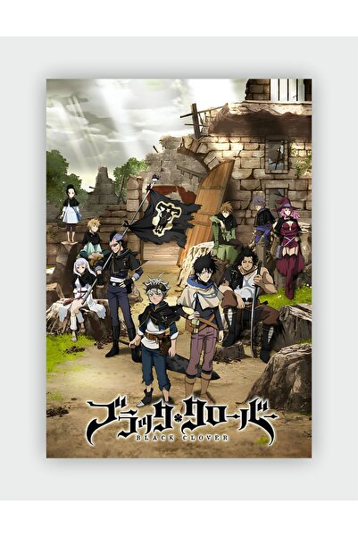 fırsatlar diyarı Black Clover - Kara Yonca Anime Hd Manga Duvar Posteri - Kal...
