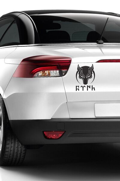 Artikel Wolf Head Vehicle Sticker 21X29 Cm, Auto Sticker, Car Sticker