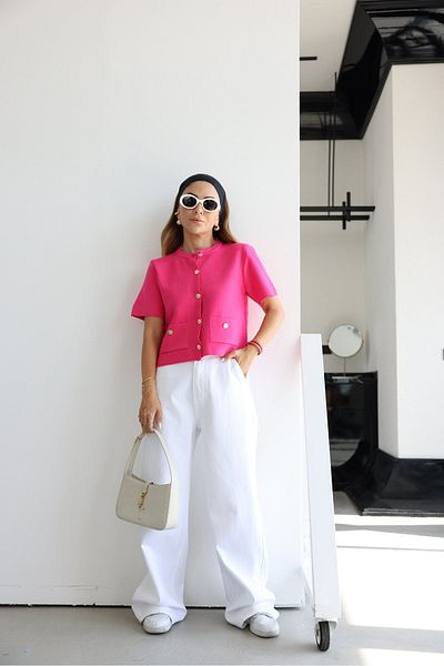 Özge Özgenç Crew Neck Short Sleeve Knitwear Cardigan