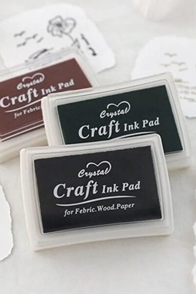 Mona Craftist Mürekkep Pedi Inkpad Kahverengi Istampa Damga Scrapbook Stamp B...