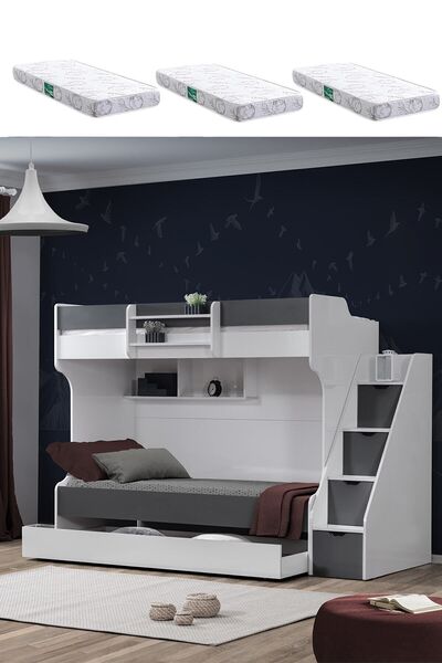 Setay Ranza, Kardem Yavrulu Ranza - Antrasit 3 Adet Comfort Yatak