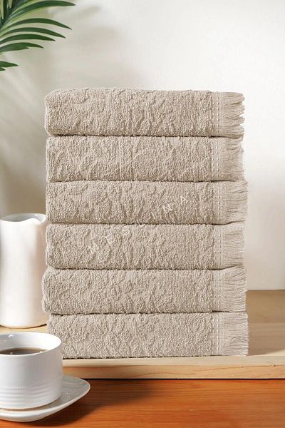 Meslina 30x50 cm 3 részes konyhai törölköző |   Szárító kendő |   Jacquard rojtos kéztörlő