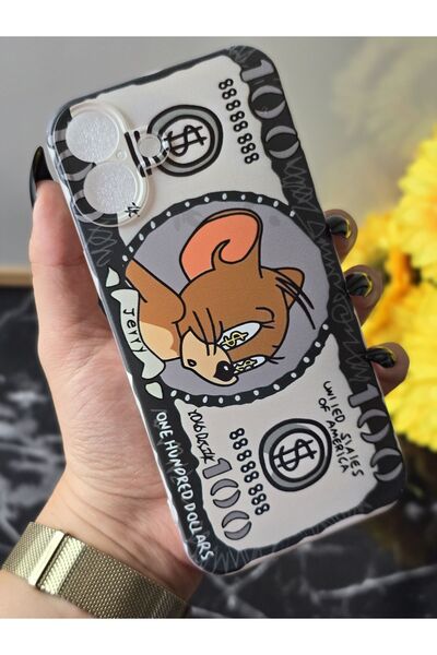 SUPER FRAME حافظة هاتف شفافة مطبوعة متوافقة مع هاتف آيفون 16