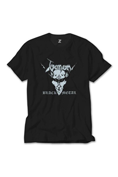 Generic Brand Tricou Venom Black Metal Silver Black