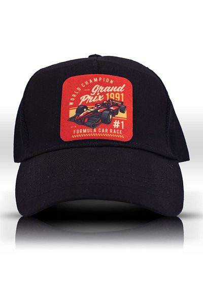 Retro Grand Prix 1991 Themed Black Baseball Cap