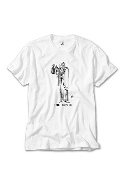 Butik Tricou alb Led Zeppelin The Hermit