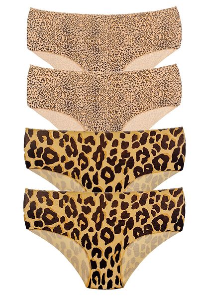 Vanilya Secret Leopard Pattern Laser Bato Bikini 4 Συσκευασία