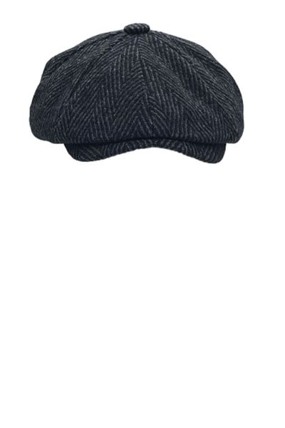 Hoppe Winter Stamped English Style 8-Piece Peaky Blinders Cap Hat