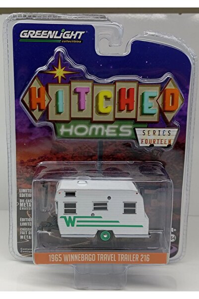 Greenlight 1:64 1965 WİNNEBAGO TRAVEL  TRAİLER 216 CARAVAN