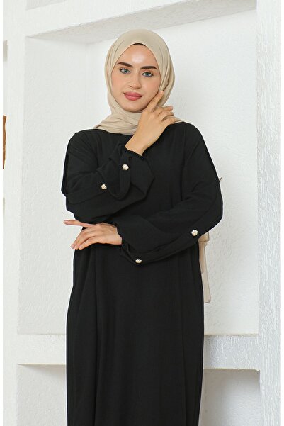 sefamerve Černé zabalené šaty Ferace - 1023-01