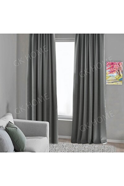 Pierre Cardin Димчасто-сірий блек-аут - світлонепроникна плісирована штора (одностулковий фон)