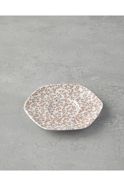 English Home Evie Bone 11 cm Orange Porcelain Tea Plate