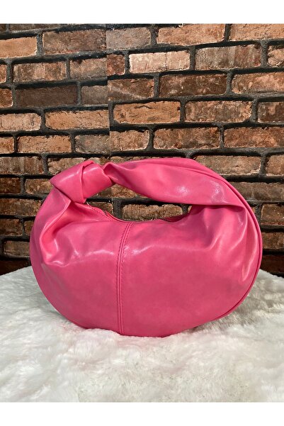 eladabags El tutmalı pembe renk şık çanta