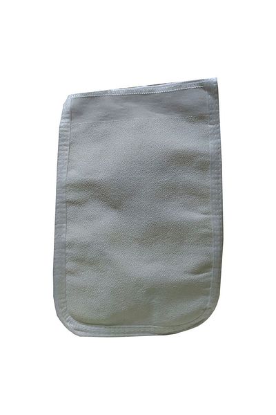 LokmanAVM White Silk Back and Body Pouch - 17x27