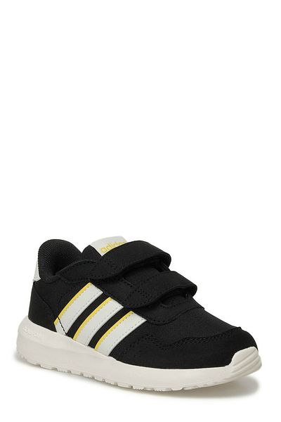 adidas Run 60S Core Black Off White Utility Yellow Kids Sneakers Ie6436