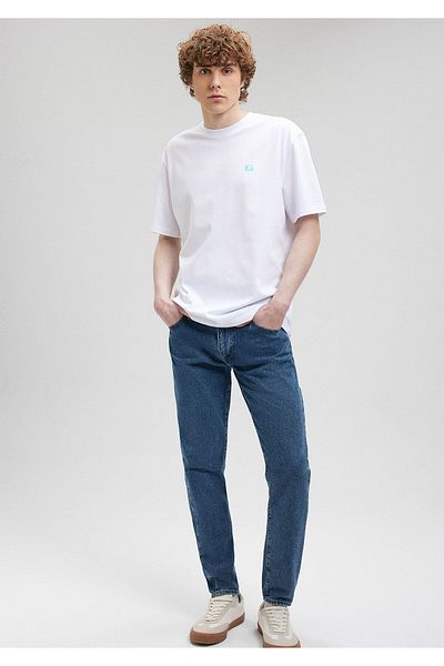 Mavi Pro Logo Printed White T-Shirt Loose Fit / Loose Relaxed Fit0612190-620