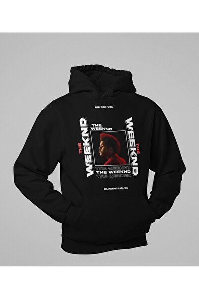 SEVBANO The Weeknd Die For You Printed Unisex Oversize Rapper Hoodie
