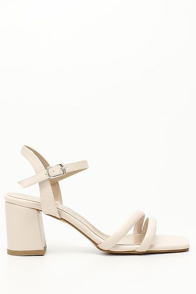 GÖNDERİ(R) TEN Gön Riemchensandalen für Damen mit dickem Absatz 37090