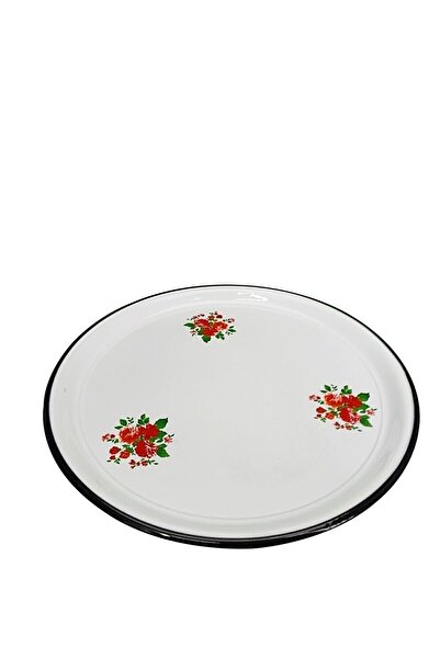 qussine Enamel Dough Basin and Baking Tray - 31cm, 28cm and 40cm Sini Set oF 3