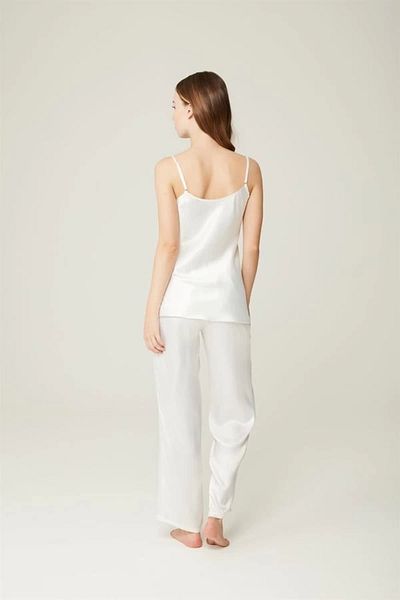 Loremp Satin Bustier Pants Jennifer Set of 2 Ecru