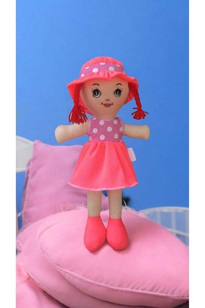Gut puzen Pink Dress Cloth Doll Fabric and Padding 1St Class Quality Toy Cloth Doll 50 cm
