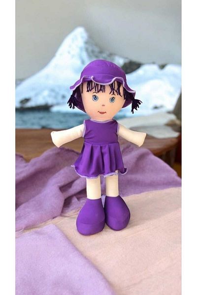Gut puzen Purple Cloth Doll 65 cm Tall Toy Cloth Doll Gift
