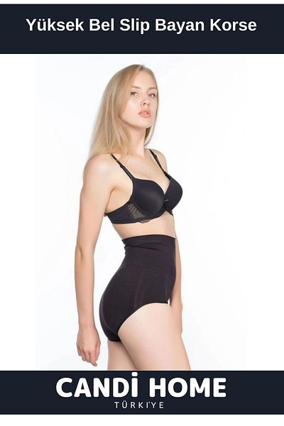 HOBİ CONDİ Premium Special Series Light Comfortable Fabric Slimming Firming High Waist Slip Corset