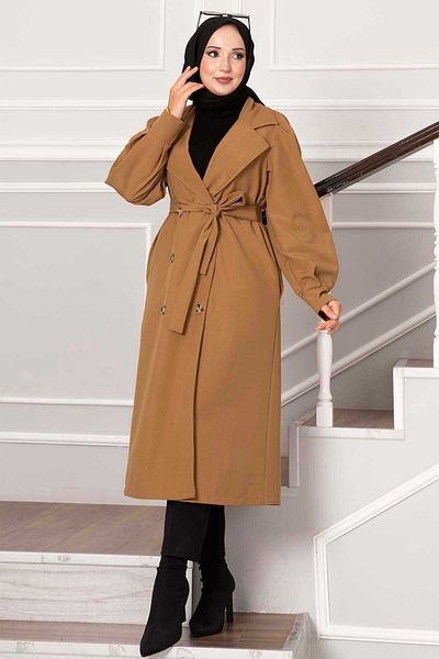 EBRUTESETTÜR Balloon Sleeve Waterproof Trench