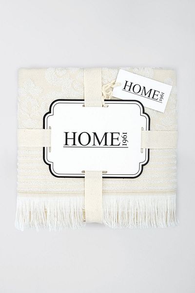 HOME 1961 Σετ Πετσέτες 2 τεμαχίων Βαμβακερό Υψηλής Απορρόφησης Νερού - Πολύχρωμο & Ζακάρ 50x90cm 70x140cm - Chapel